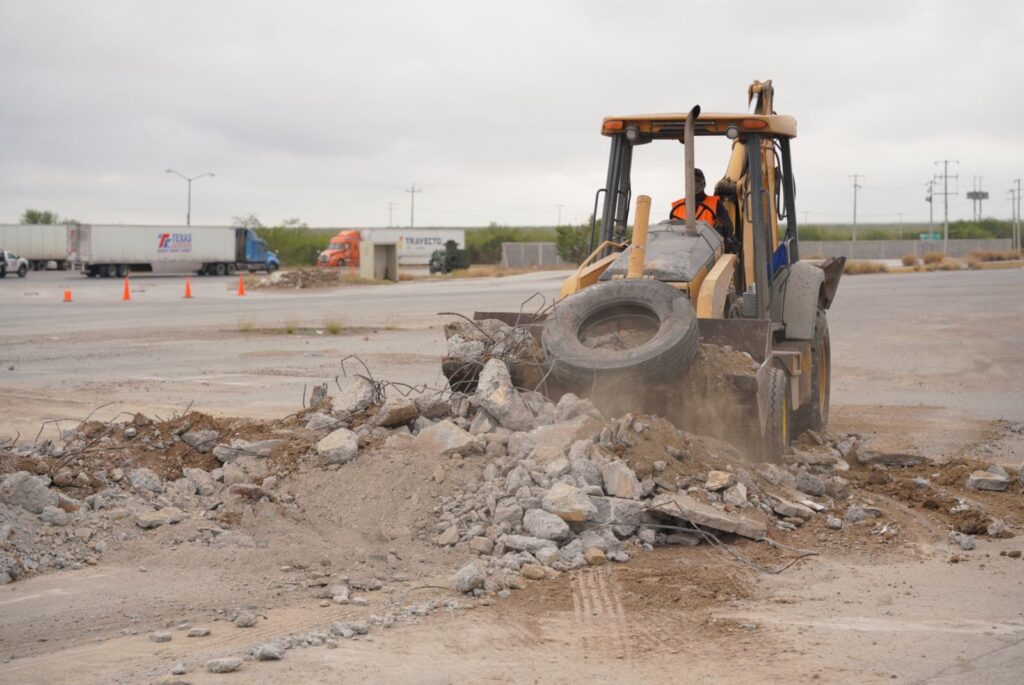 Realiza Gobierno de Nuevo Laredo trabajos de rehabilitación de la Garita del km 26