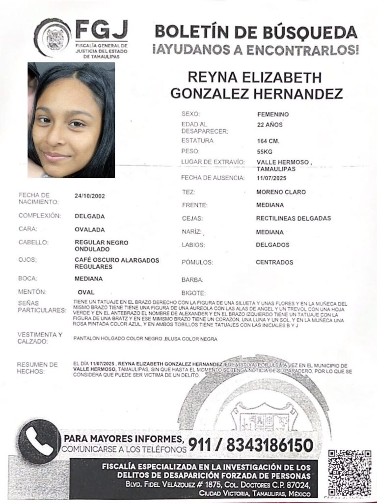 Buscan a madre y sus dos hijos desaparecidos en Valle Hermoso