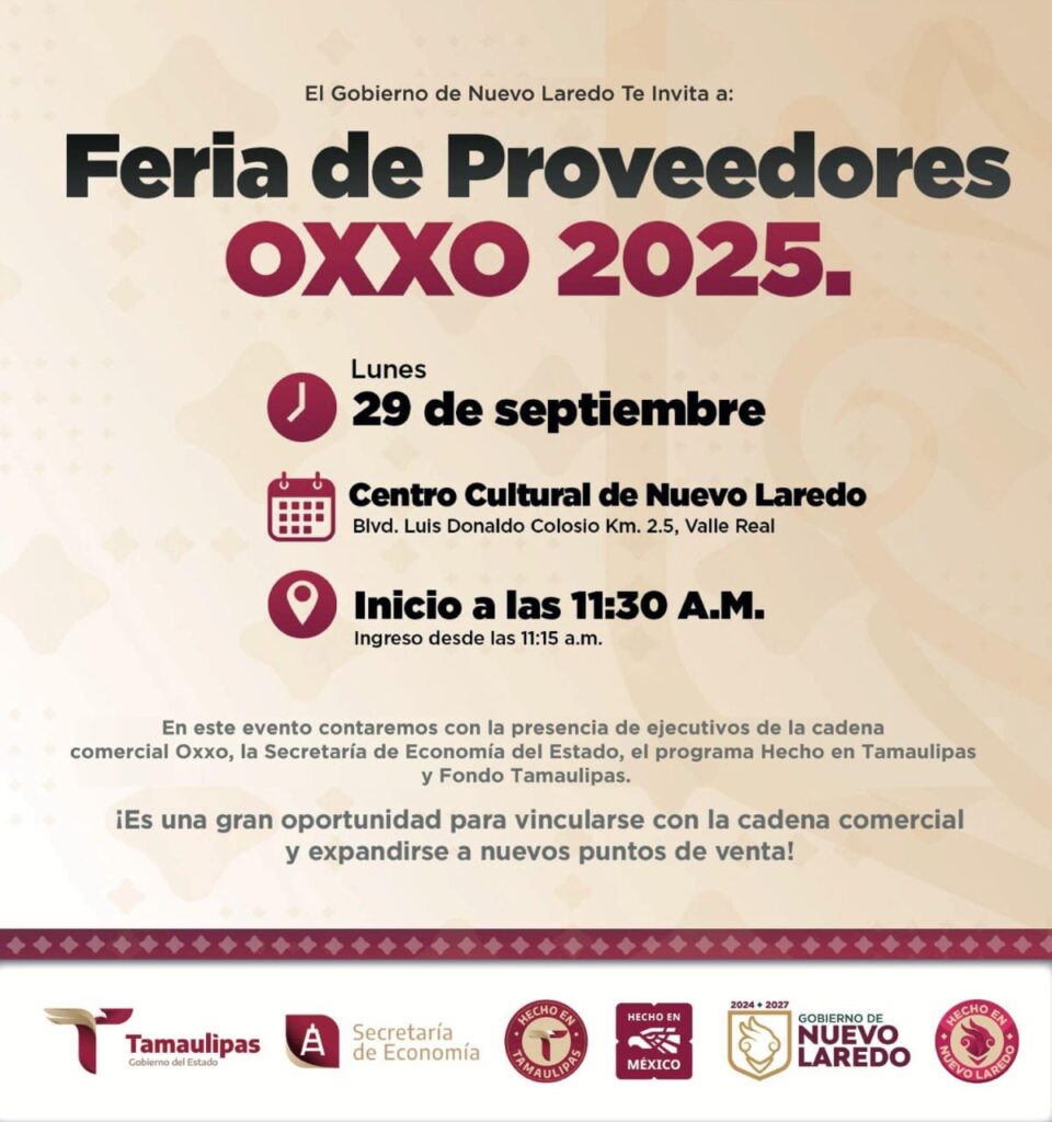 Feria de Proveedores OXXO 2025 llega a Nuevo Laredo