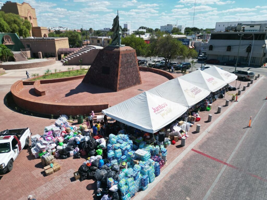 Nuevo Laredo responde al llamado de Carmen Lilia con más de 50 toneladas de apoyo para comunidades afectadas por las lluvias al sur de Tamaulipas y Veracruz