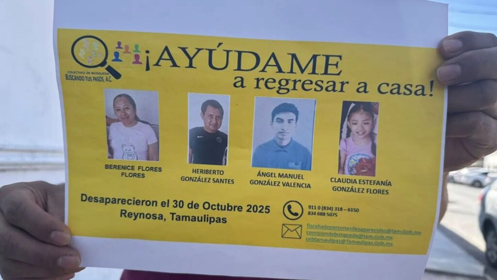 Hallan sin vida a familia desaparecida en Reynosa; hay dos detenidos