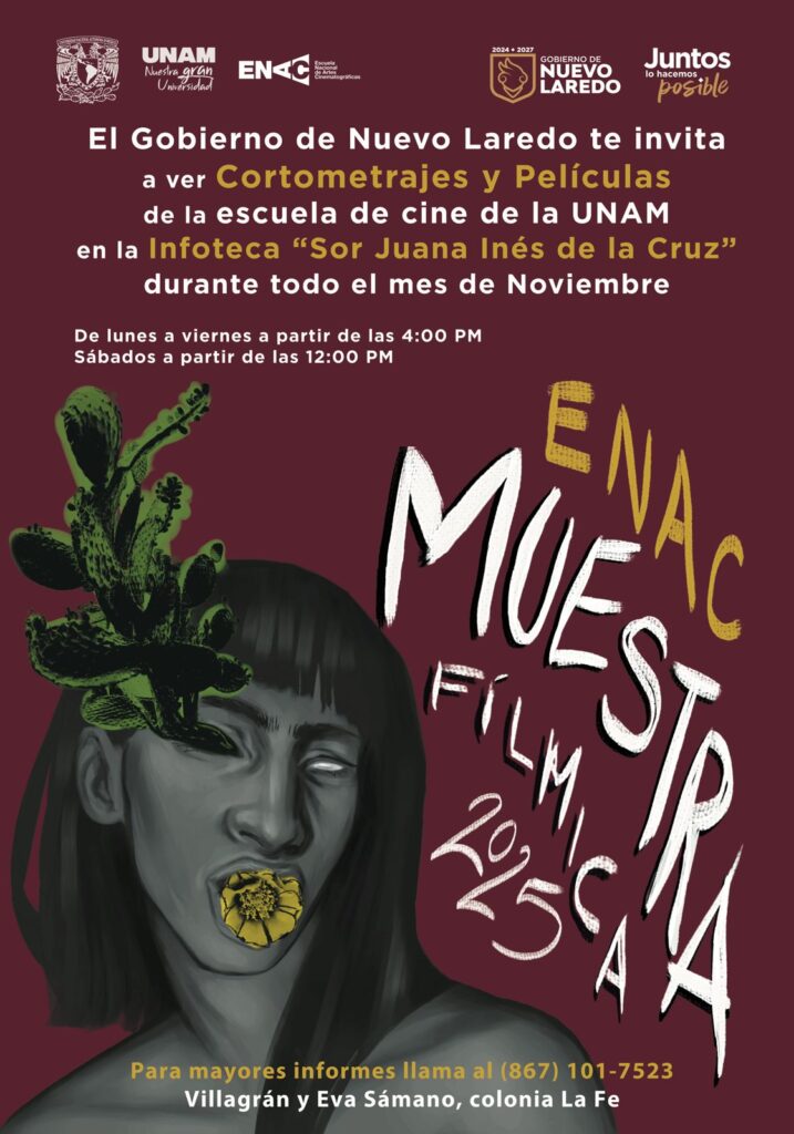 Selecciona la UNAM a Nuevo Laredo sede de la Muestra de Cine ENAC 2025