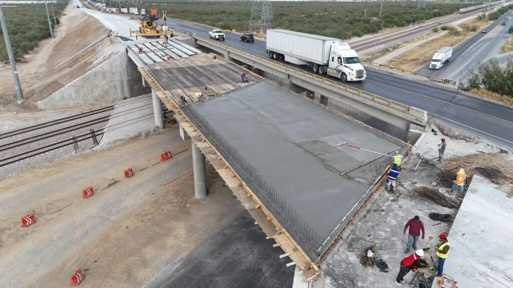 Avanza en Nuevo Laredo obra del MEX II con 85% de progreso