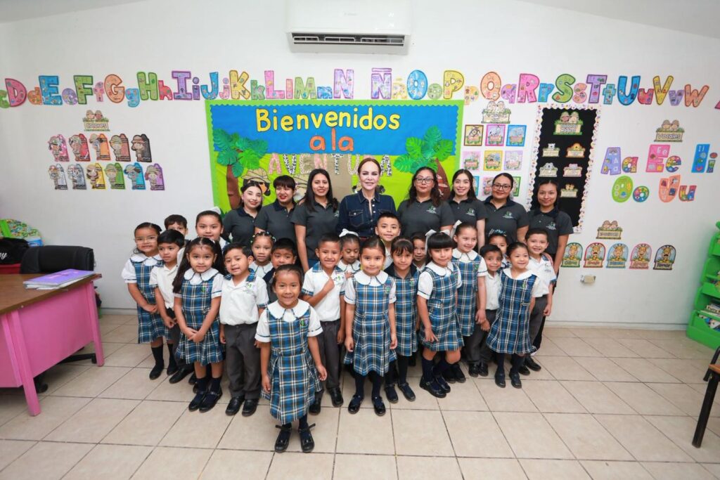 Impulsa alcaldesa Carmen Lilia Canturosas infraestructura educativa en preescolar, primaria y secundaria