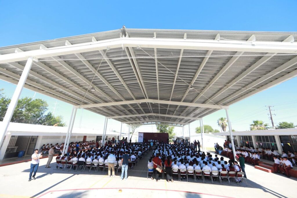 Impulsa alcaldesa Carmen Lilia Canturosas infraestructura educativa en preescolar, primaria y secundaria