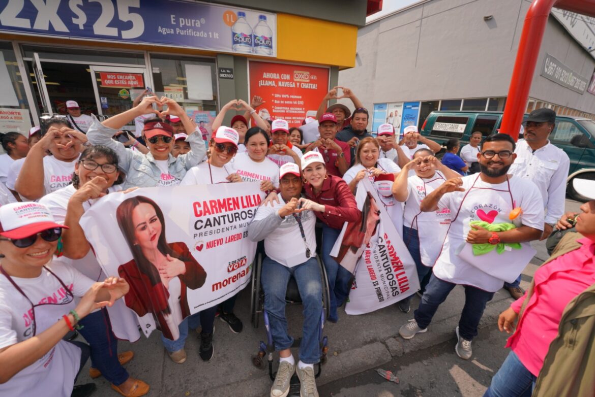Respaldan más de mil 500 ciudadanos a candidata Carmen Lilia Canturosas en mega pegoteo