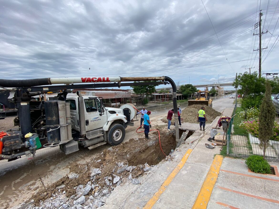 Rehabilita Comapa Nuevo Laredo más de mil metros de tuberías en lo que va del año