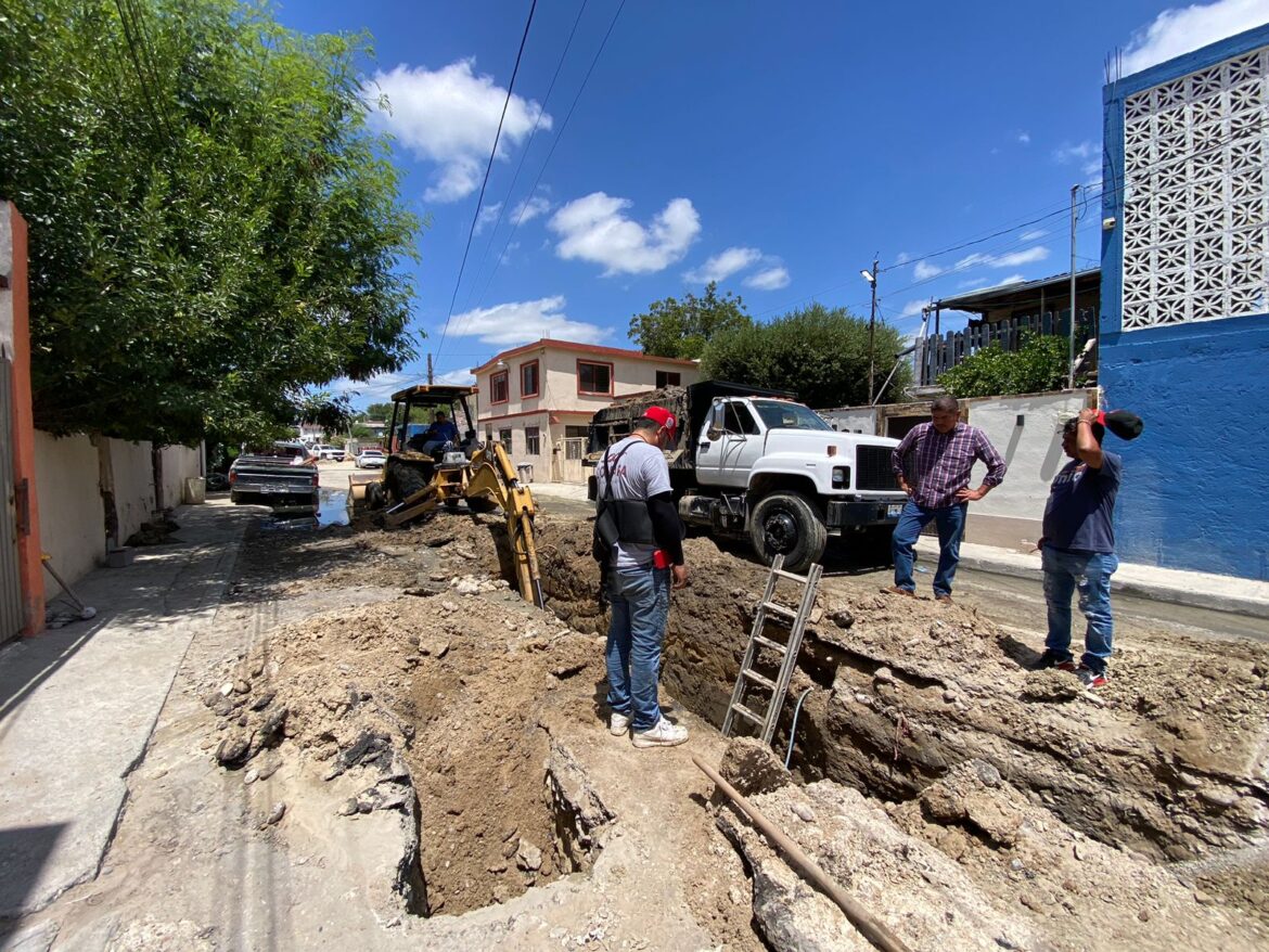 Rehabilita COMAPA Nuevo Laredo 80 metros de atarjea en la colonia Matamoros