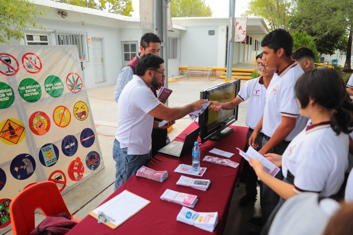 Gobierno de Nuevo Laredo brinda talleres sobre salud mental y prevención de adicciones en instituciones educativas