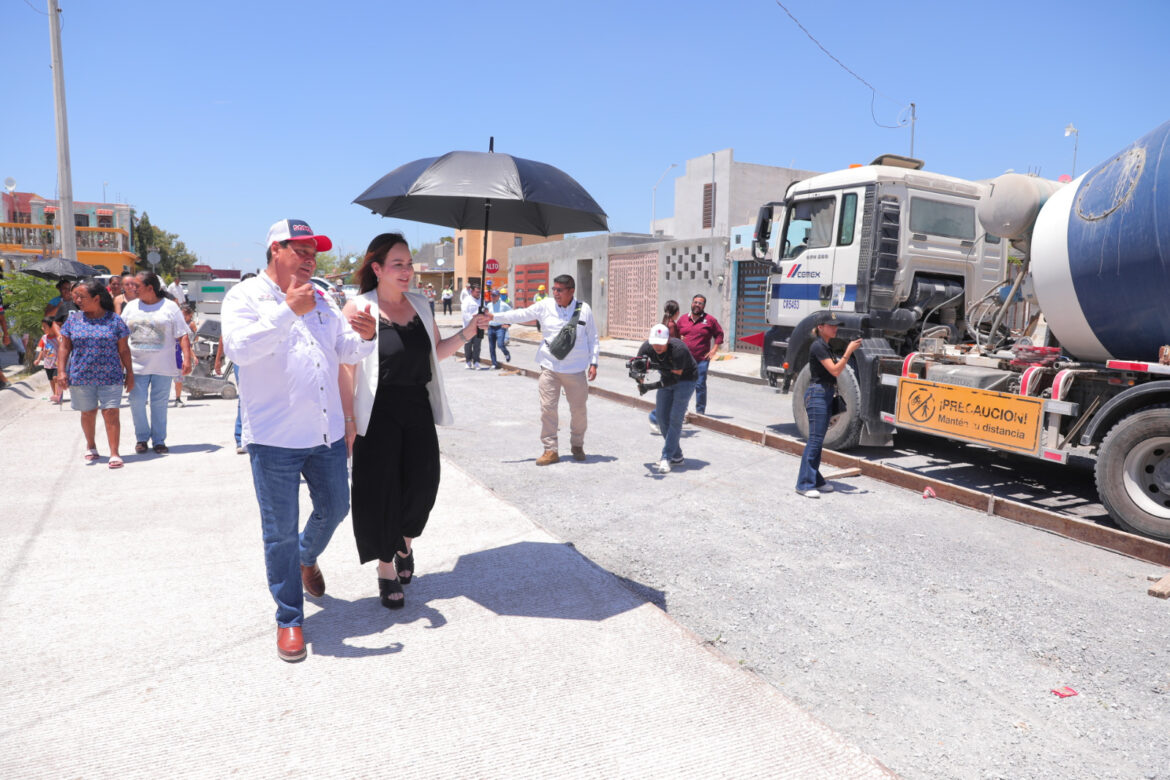 Supervisa alcaldesa Carmen Lilia Canturosas avance de obras infraestructura vial en Los Olivos