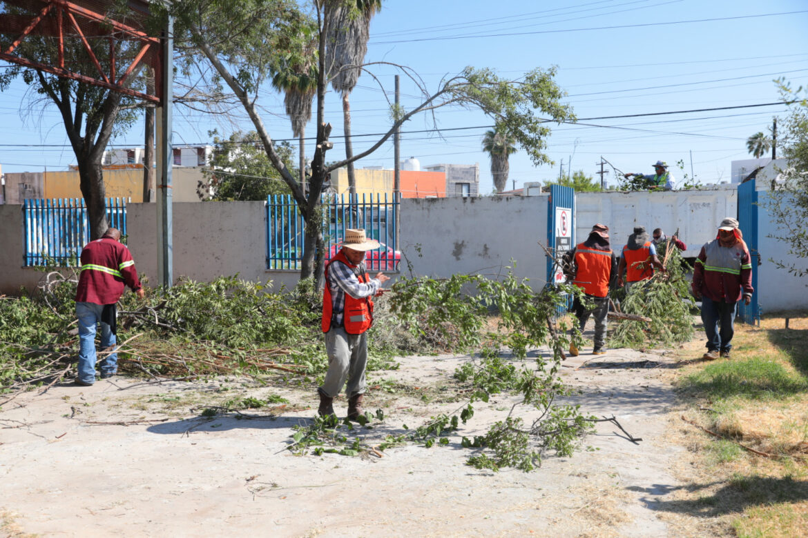 Apoya Gobierno de Nuevo Laredo limpieza y mantenimiento de escuelas públicas 