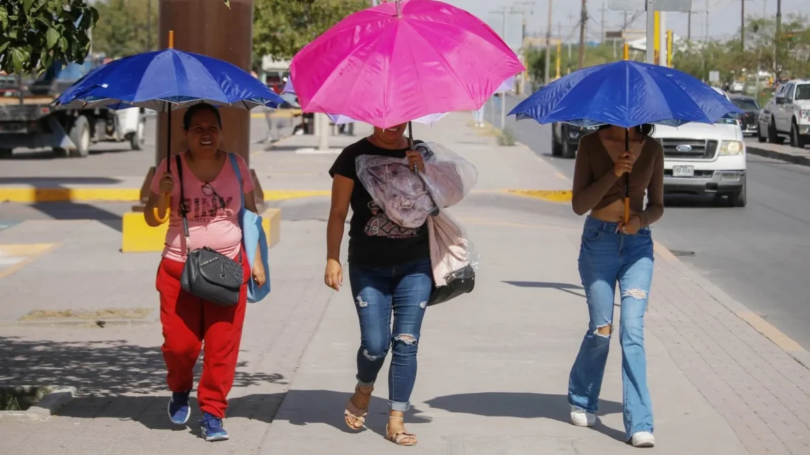 Altas temperaturas y lluvias intermitentes en el inicio de semana en Tamaulipas