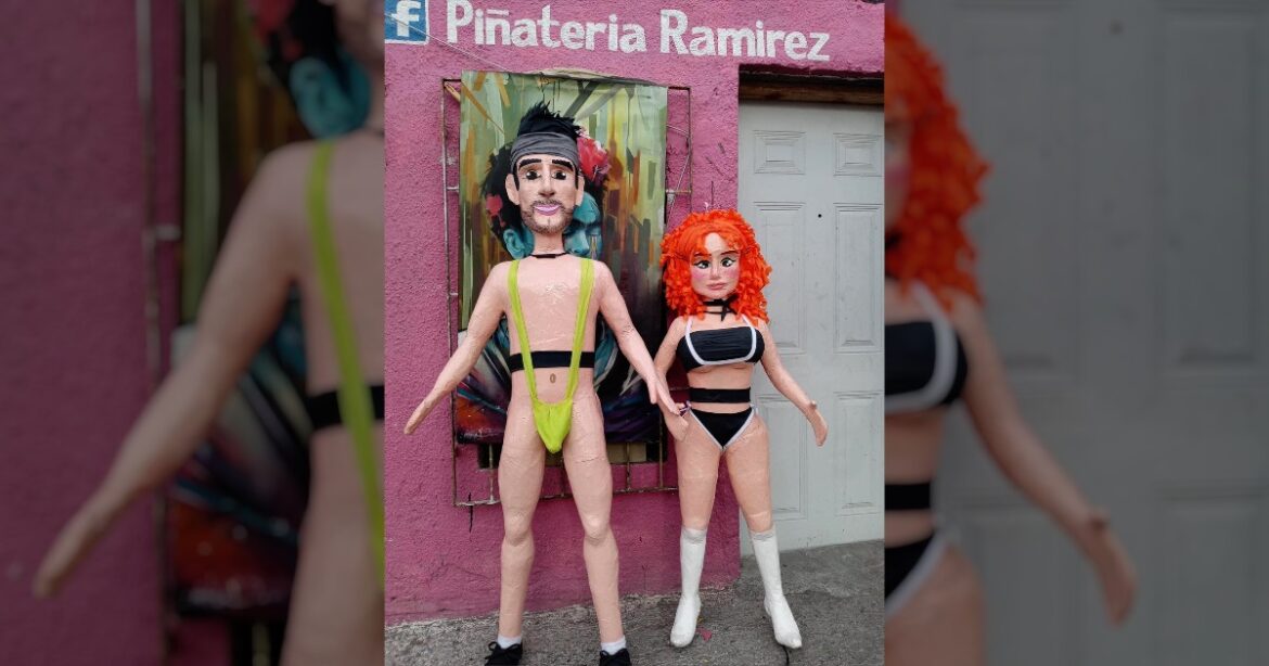 Piñatería Ramírez lanza polémicas piñatas de Adrián Marcelo y Briggi Bozzo