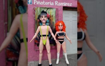 Piñatería Ramírez lanza polémicas piñatas de Adrián Marcelo y Briggi Bozzo