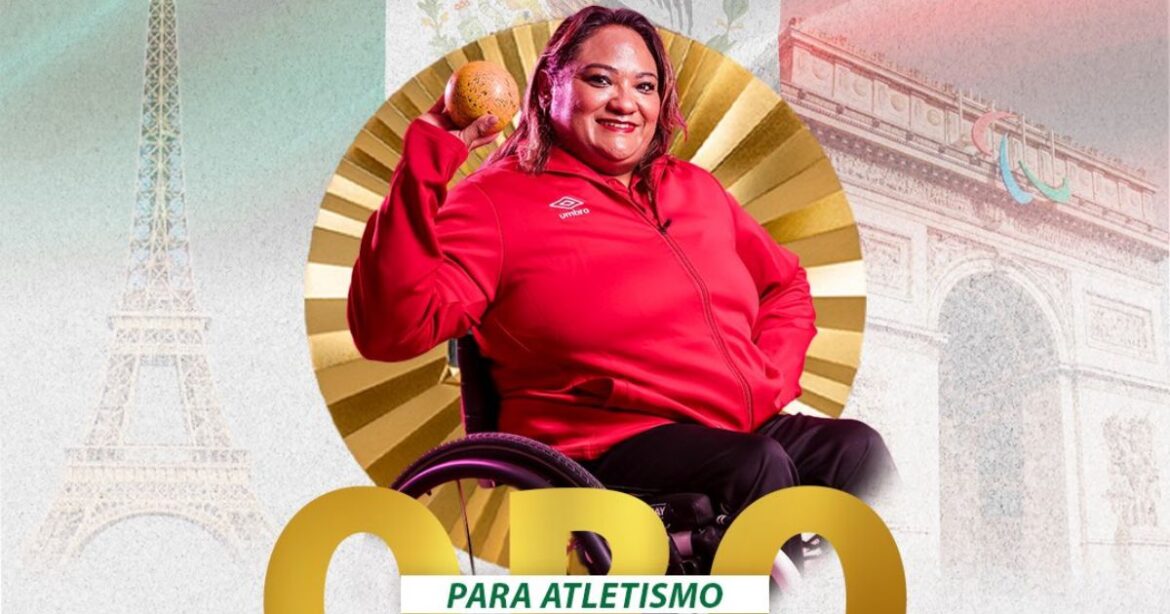 Gloria Zarza gana el primer oro para México en los Paralímpicos de París