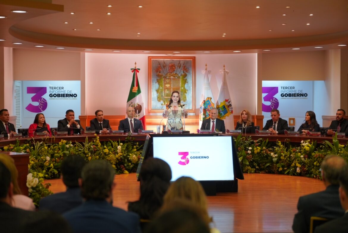 ‘En Nuevo Laredo, lo mejor está por venir’; presenta Carmen Lilia Canturosas tercer informe de resultados