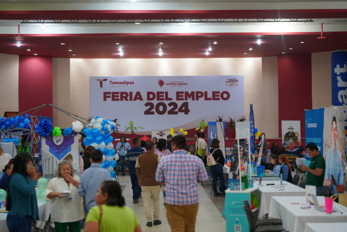 Ofertan más de 2 mil 300 vacantes en Feria del Empleo de Nuevo Laredo