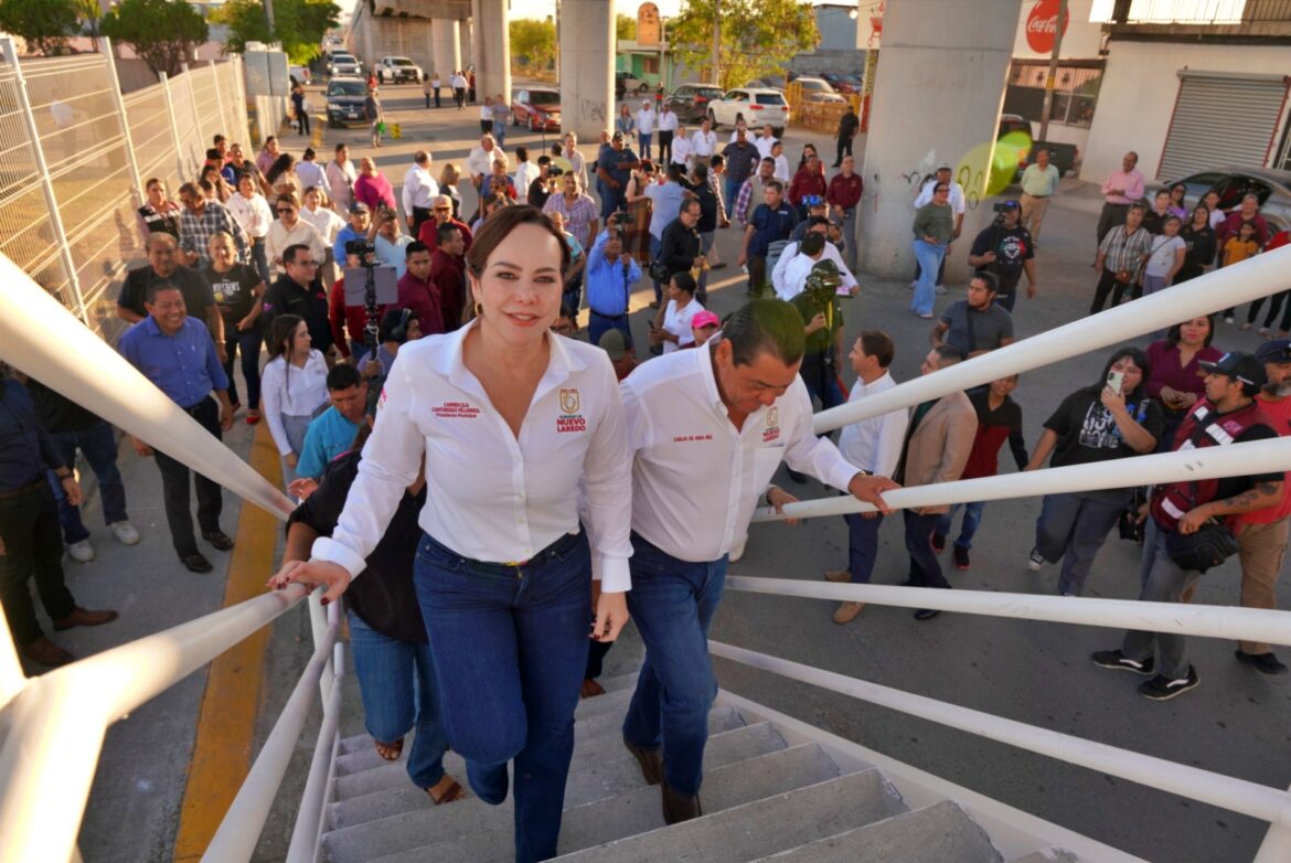 Inaugura alcaldesa Carmen Lilia Canturosas puente peatonal y vehicular; Brinda mejor movilidad y seguridad a ciudadanos