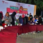 Familias disfrutan Mega Rosca de Reyes en el Viveros Mágico de Nuevo Laredo