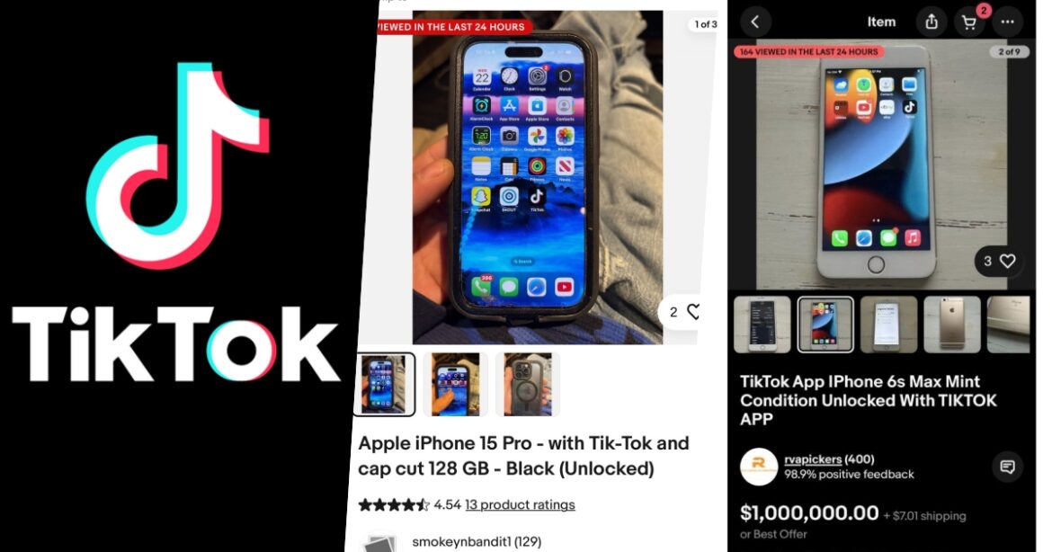 Teléfonos con TikTok preinstalado se venden por miles de dólares en eBay en Estados Unidos