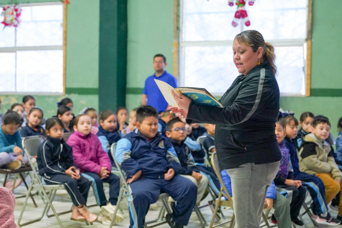 Biblioteca Itinerante del Gobierno de Nuevo Laredo llega a la escuela primaria “Cosme Pérez”