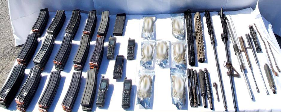 Aseguran arsenal, droga y vehículos en operativos de Camargo y Reynosa