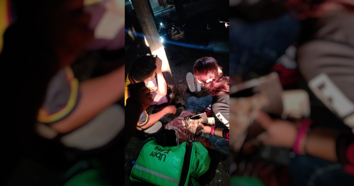 Pareja de repartidores sufre accidente en zona rural de Ciudad Victoria
