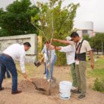 Reforestan espacios públicos y escuelas en Nuevo Laredo