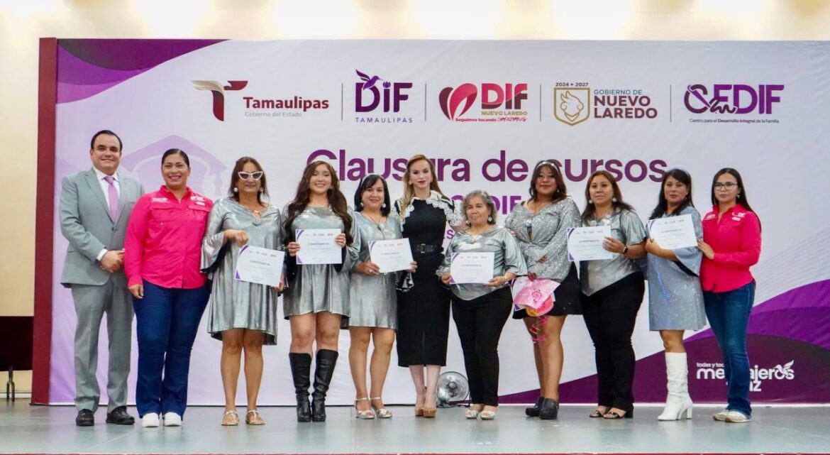 DIF Nuevo Laredo y CEDIF gradúan a 200 mujeres listas para emprender y fortalecer economía familiar