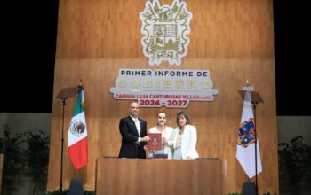“Juntos lo hacemos posible”: presenta Carmen Lilia Canturosas primer informe de resultados del segundo periodo