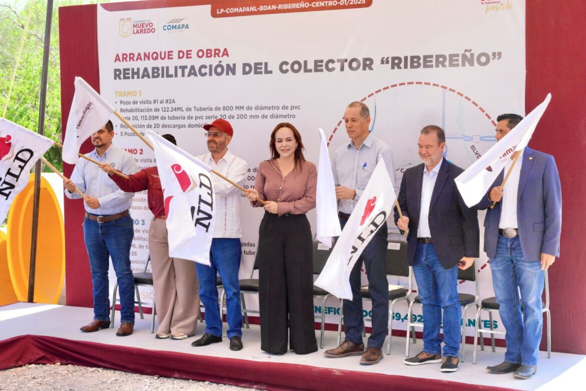 Impulsa Carmen Lilia Canturosas histórico arranque de obras hídricas para garantizar saneamiento de impacto binacional