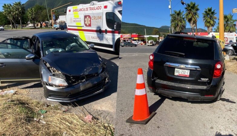 Falla en semáforos causa accidente en cruce de Ciudad Victoria