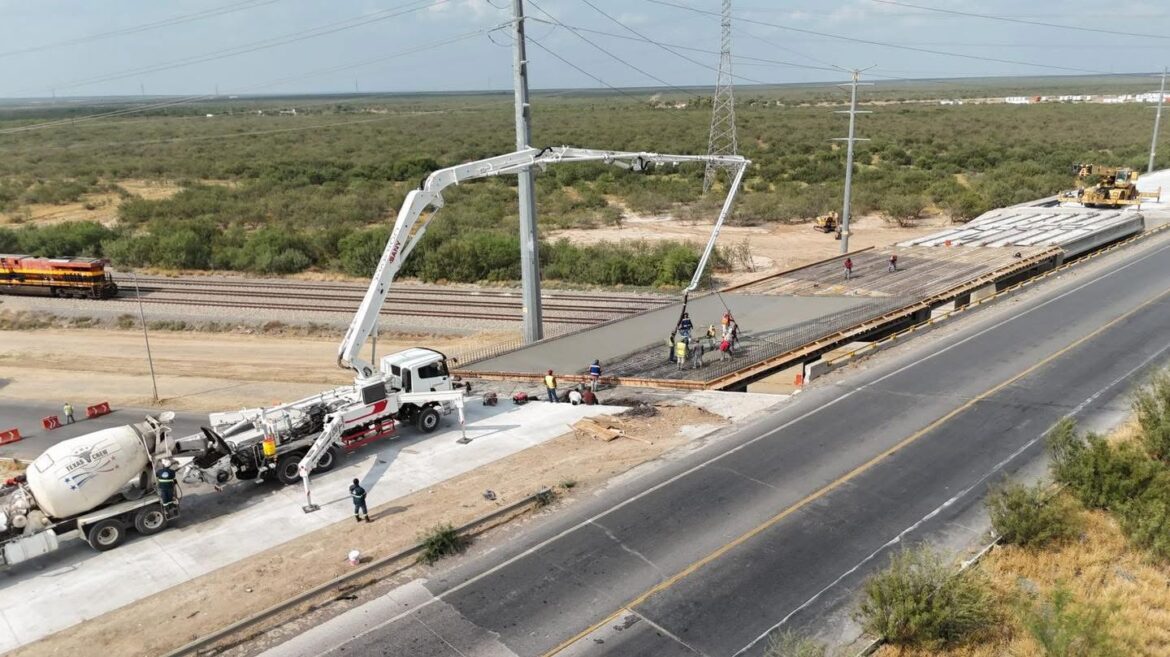 Obra del MEX II avanza; Nuevo Laredo se consolida como punto estratégico para el comercio