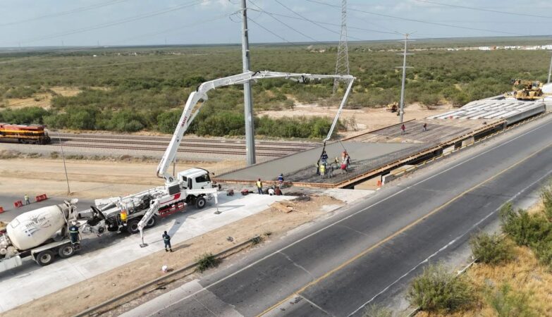 Avanza en Nuevo Laredo obra del MEX II con 85% de progreso