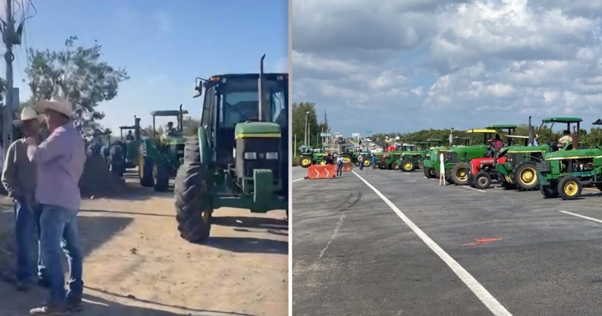 Productores de Altamira cierran totalmente la carretera Tampico–Mante