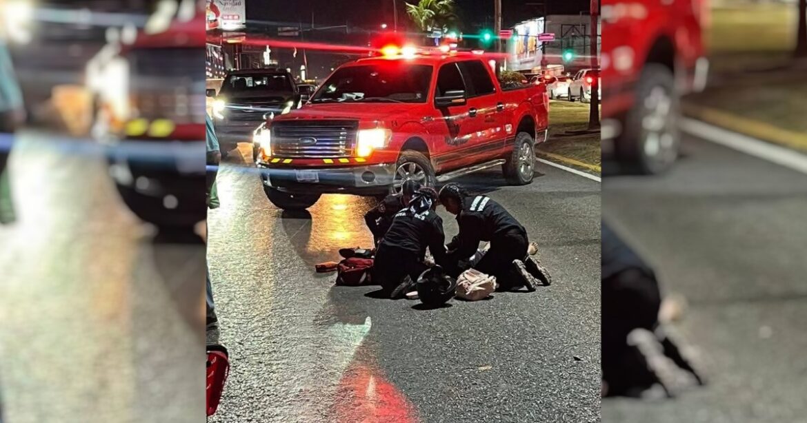 Embarazada resulta lesionada tras choque entre moto y auto en Tampico