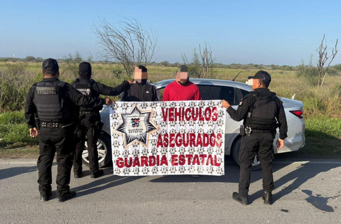 C5 permite recuperar auto robado y detener a dos personas en Reynosa