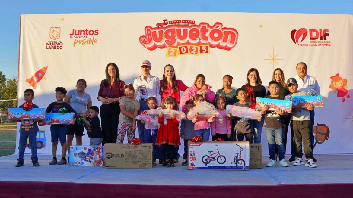Lleva Gobierno de Nuevo Laredo alegría a la niñez con el Juguetón 2025 en la colonia Palmares
