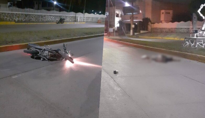 Motociclista fallece tras chocar contra camellón en Ciudad Madero