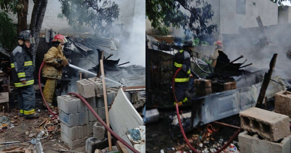 Incendio consume taller de carpintería en Altamira