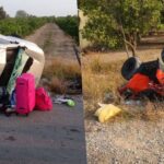 Choque y volcadura en la Victoria–Monterrey deja heridos