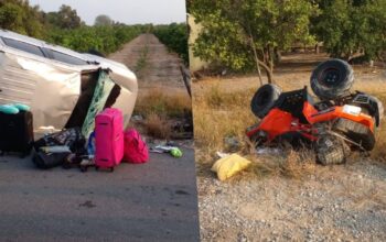 Choque y volcadura en la Victoria–Monterrey deja heridos