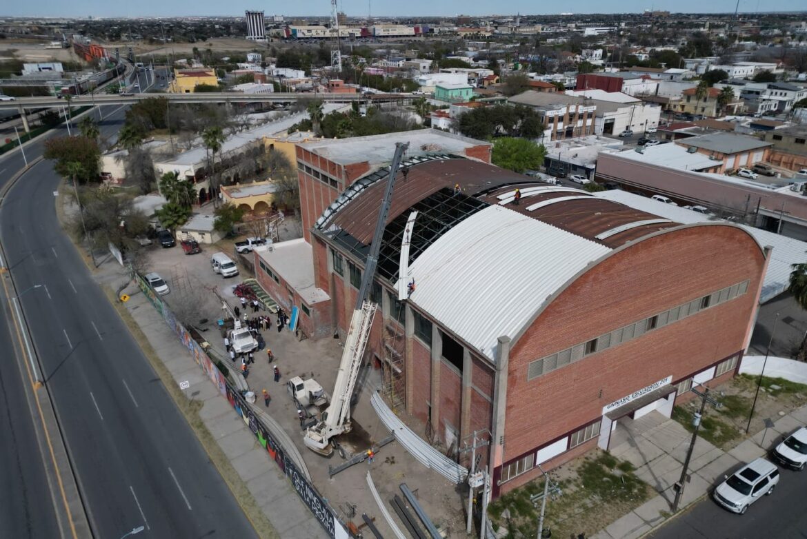 Avanza rehabilitación del Escuadrón 201; Carmen Lilia reafirma compromiso con el patrimonio histórico de Nuevo Laredo