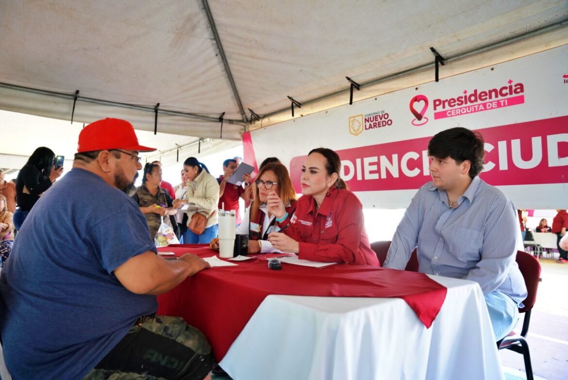 Gobierno de Nuevo Laredo lleva atención directa a familias de Nueva Era con “Presidencia Cerquita de Ti”