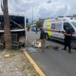 Microbús choca en Ciudad Victoria y deja 12 lesionados