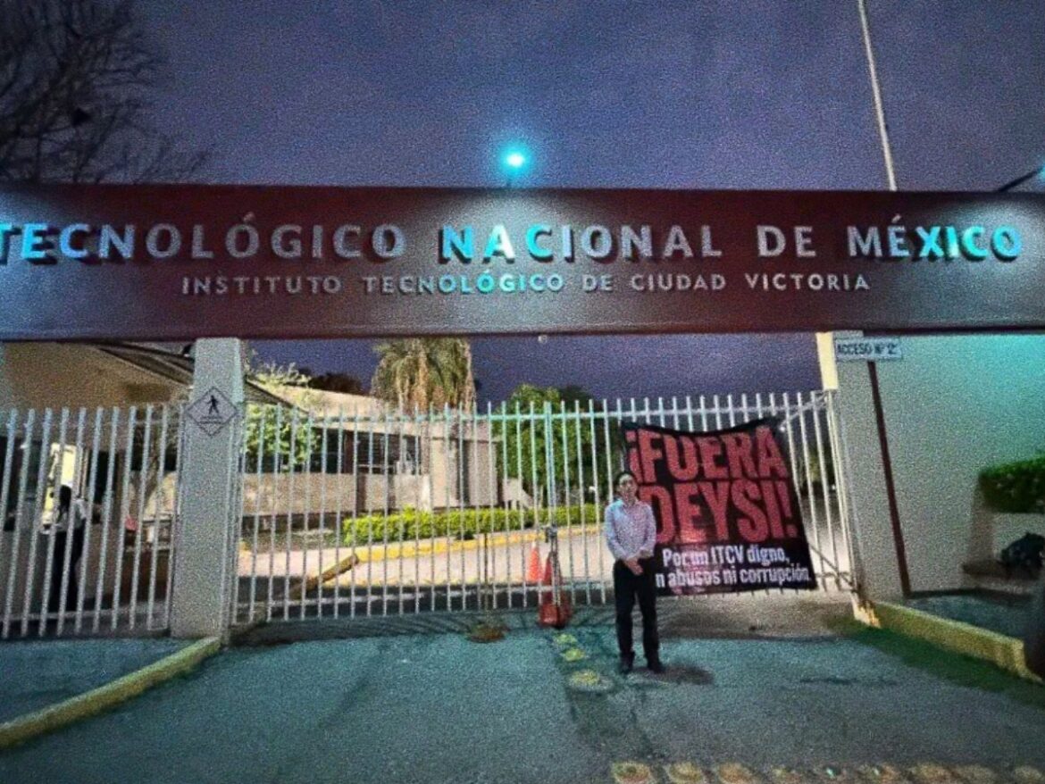 Estudiantes toman el Tecnológico de Ciudad Victoria y exigen rendición de cuentas