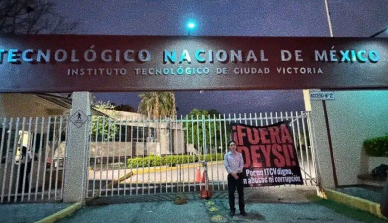 Estudiantes toman el Tecnológico de Ciudad Victoria y exigen rendición de cuentas