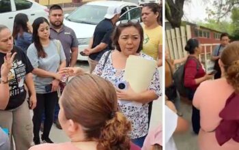 Padres de familia protestan en primaria de Victoria por presuntas irregularidades