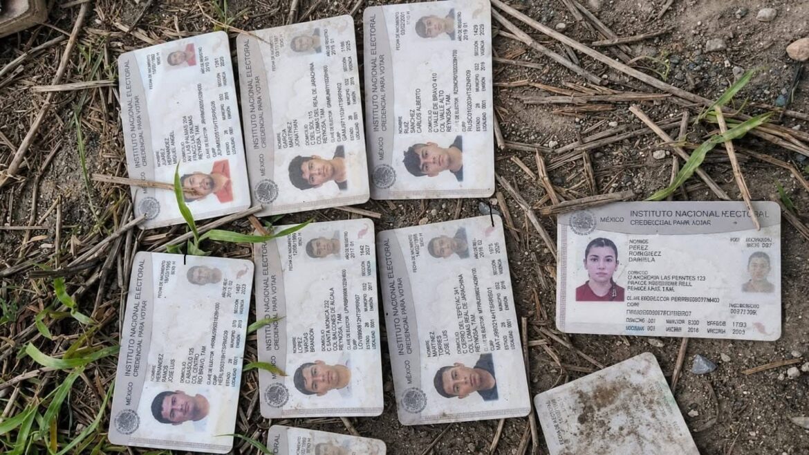 Hallan credenciales de elector abandonadas en el Viaducto de Reynosa