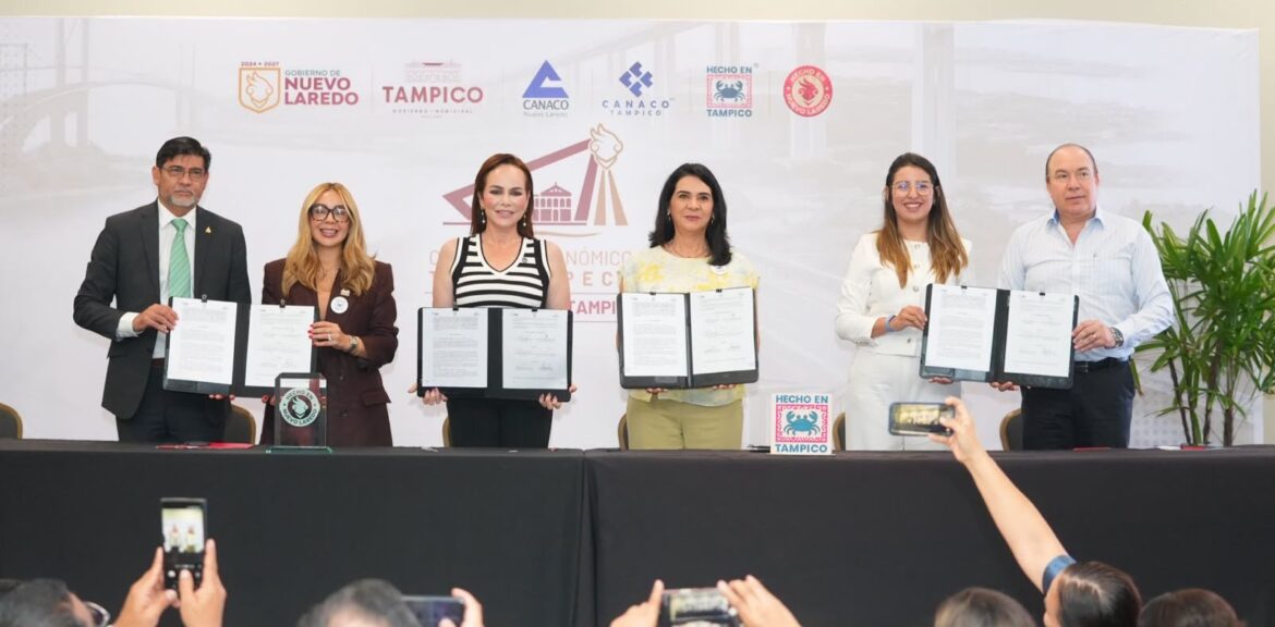 Carmen Lilia Canturosas une frontera y puerto en Tamaulipas
